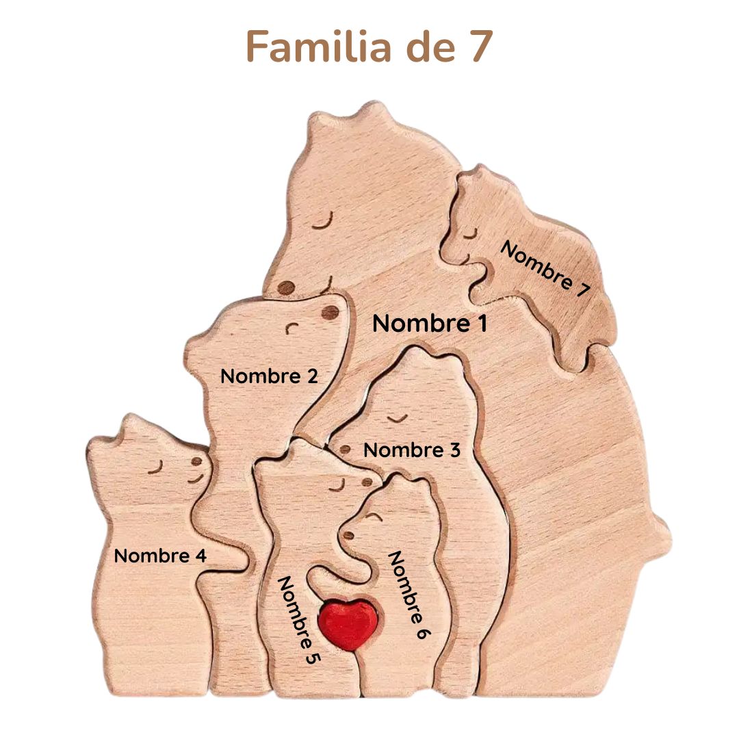 Puzzle Familia Especial de Osos – Regalo Personalizado