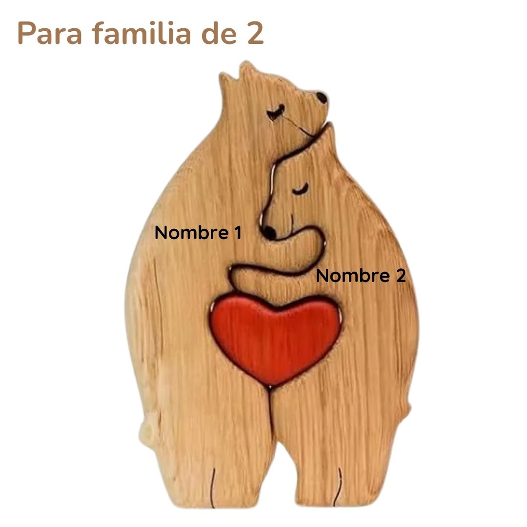 Puzzle Familiar de Osos - Regalo Personalizado