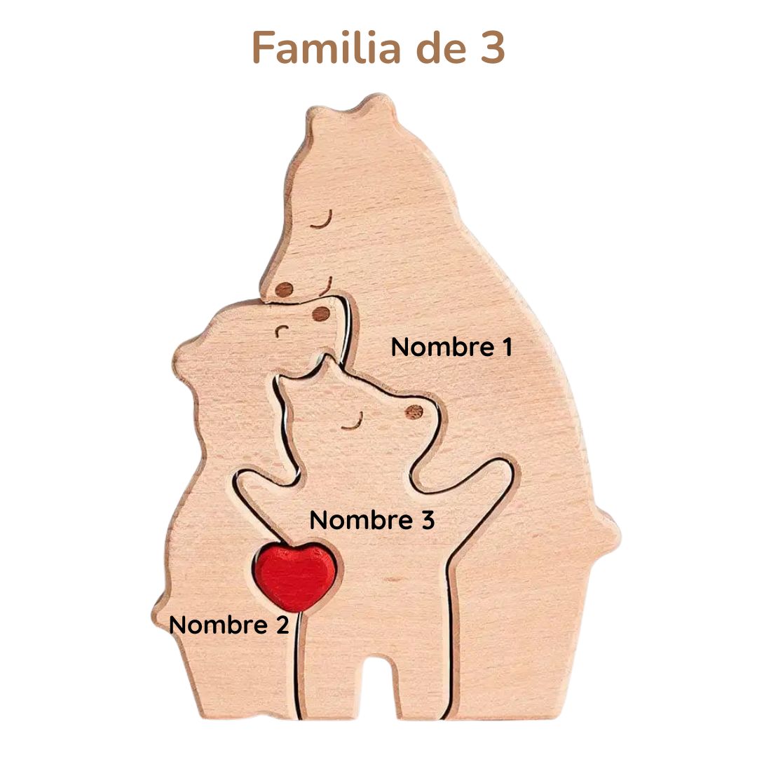 Puzzle Familia Especial de Osos – Regalo Personalizado