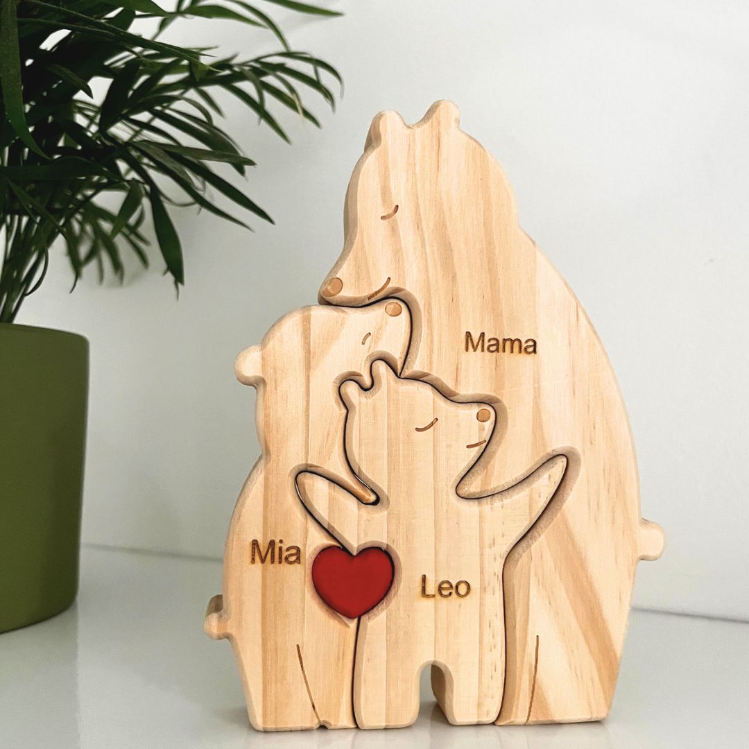 Puzzle Familia Especial de Osos – Regalo Personalizado