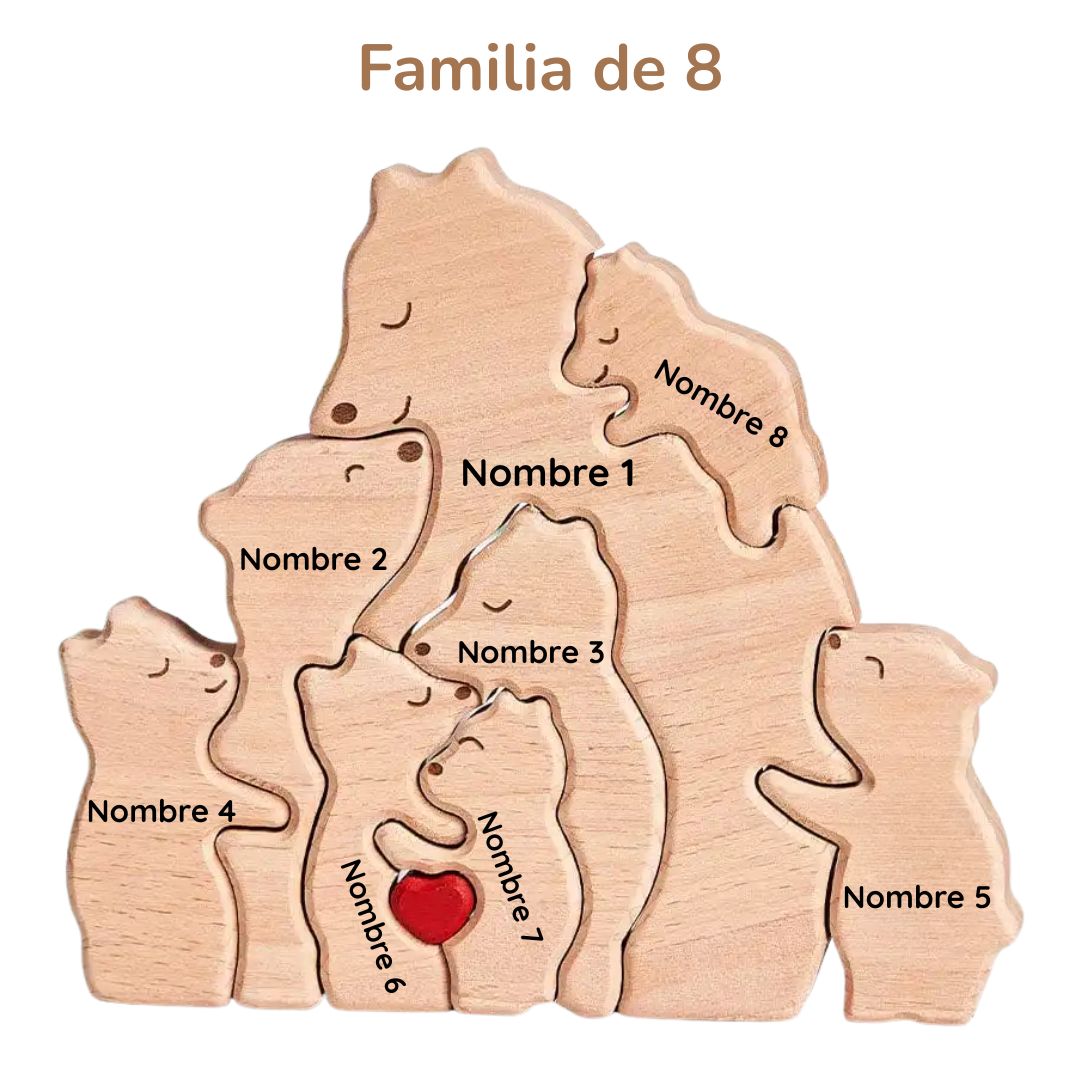Puzzle Familia Especial de Osos – Regalo Personalizado