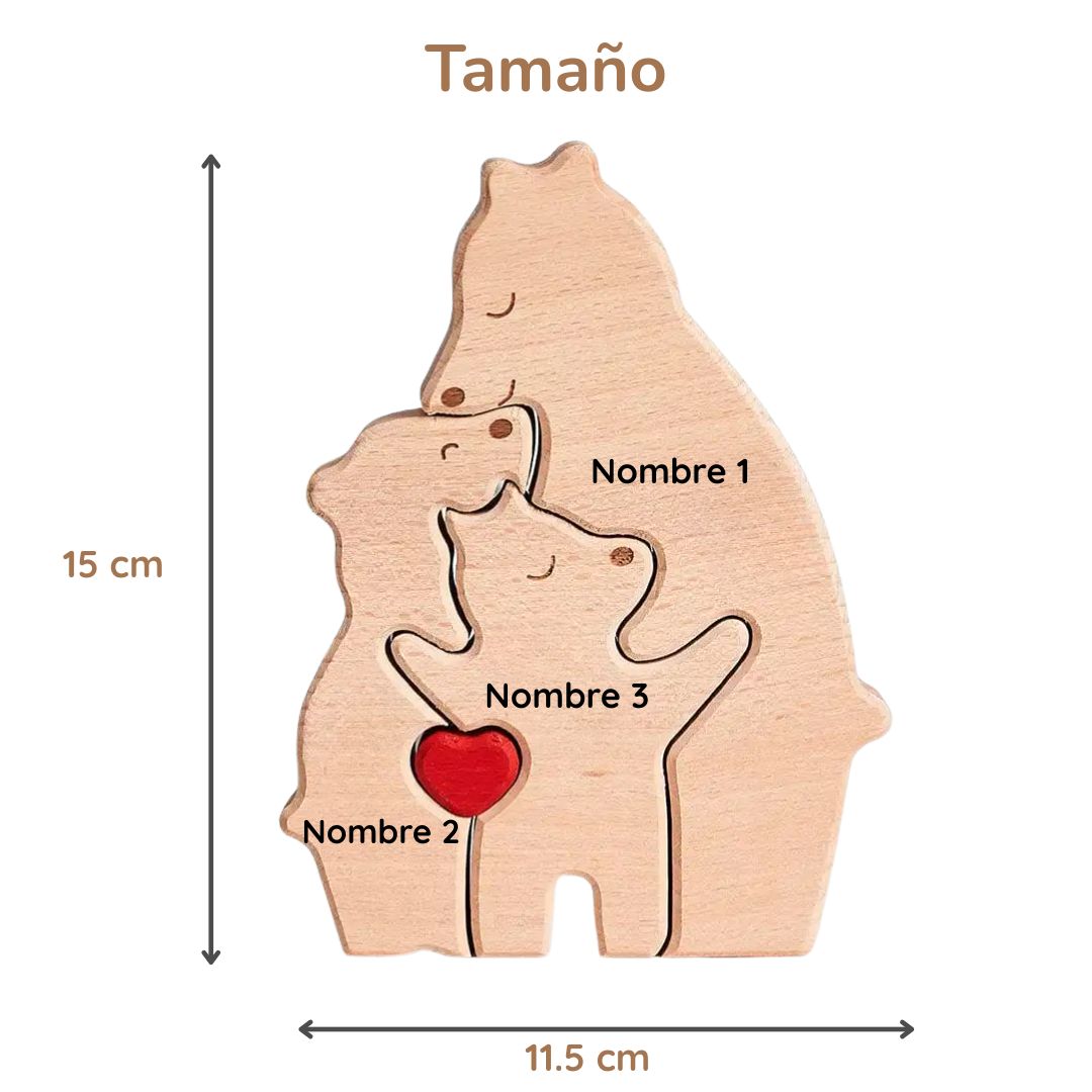 Puzzle Familia Especial de Osos – Regalo Personalizado