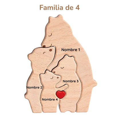 Puzzle Familia Especial de Osos – Regalo Personalizado