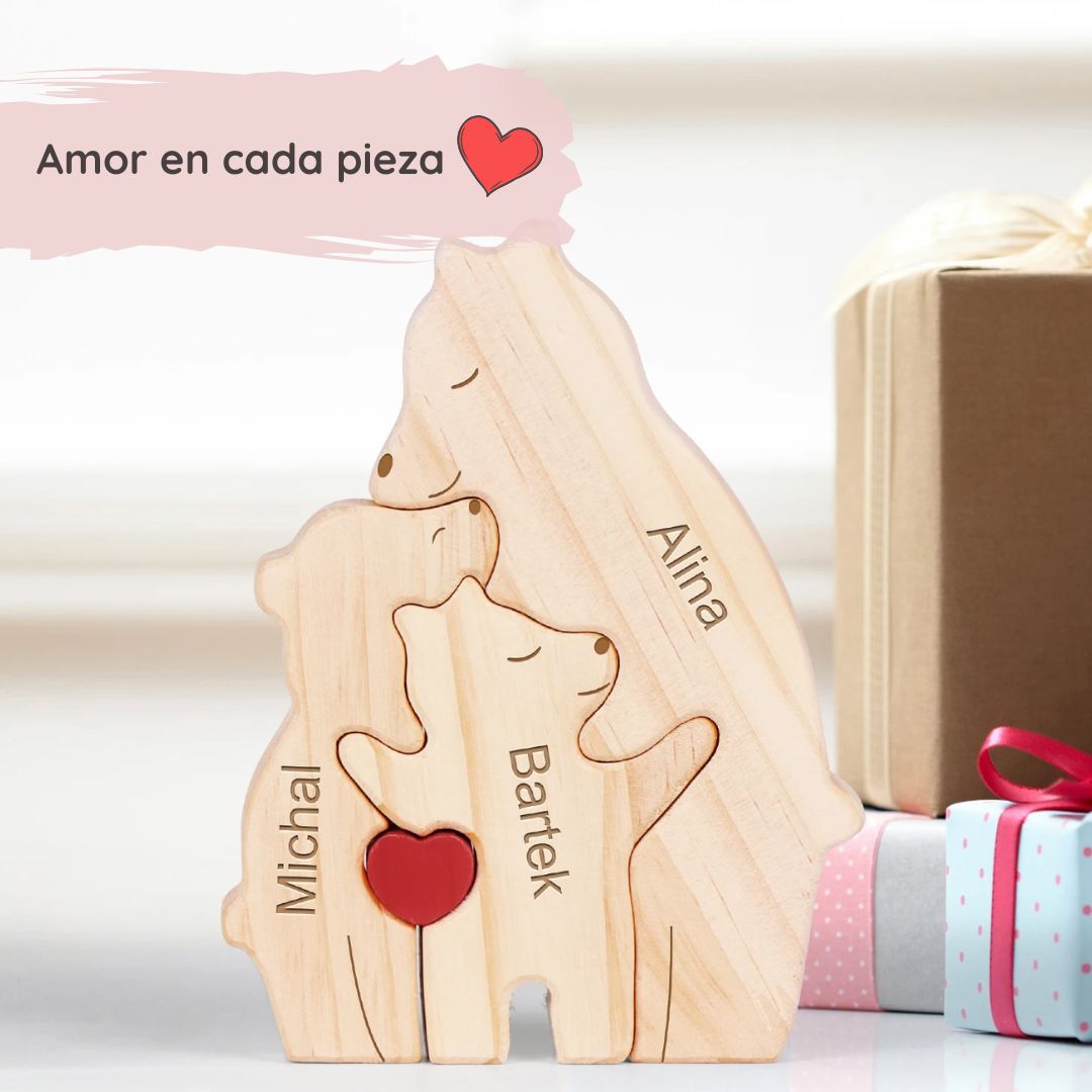 Puzzle Familia Especial de Osos – Regalo Personalizado
