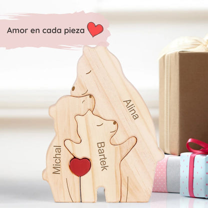 Puzzle Familia Especial de Osos – Regalo Personalizado